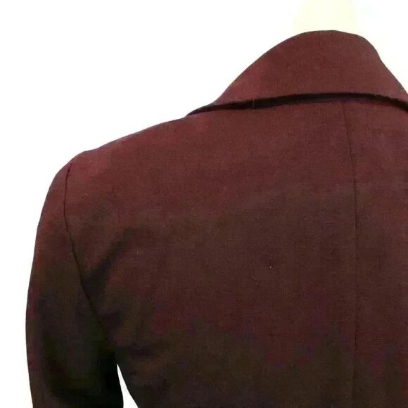 WHBM Burgundy Everyday Knit Blazer Size 00 - Picture 7 of 9